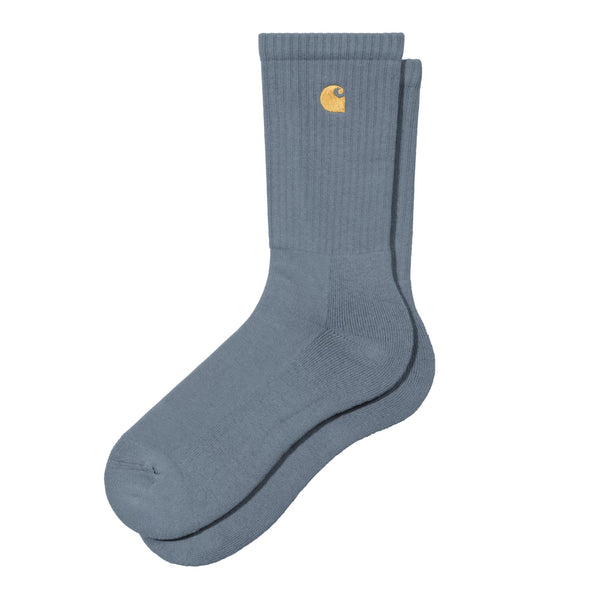 Carhartt WIP Chase Socks - Icesheet / Gold - Streetart.fr