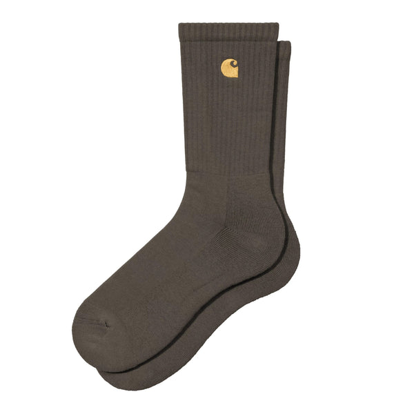 Carhartt WIP Chase Socks - Shungite / Gold - Streetart.fr