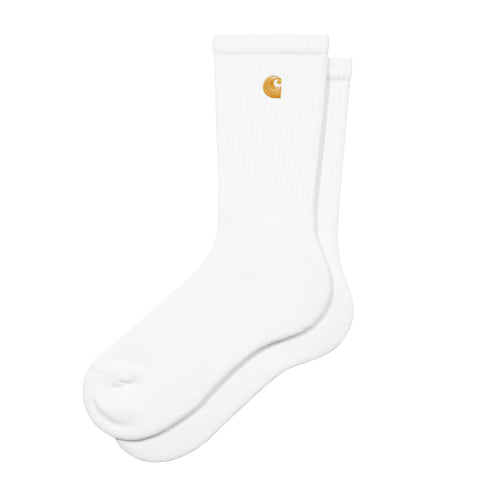 Carhartt WIP Chase Socks - White / Gold - Streetart.fr