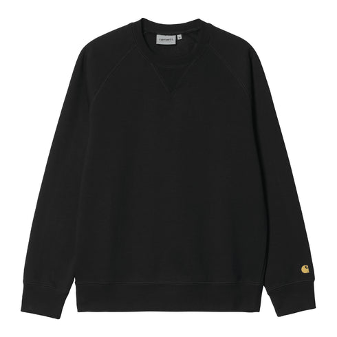 Carhartt WIP Chase Sweat - Black / Gold - Streetart.fr