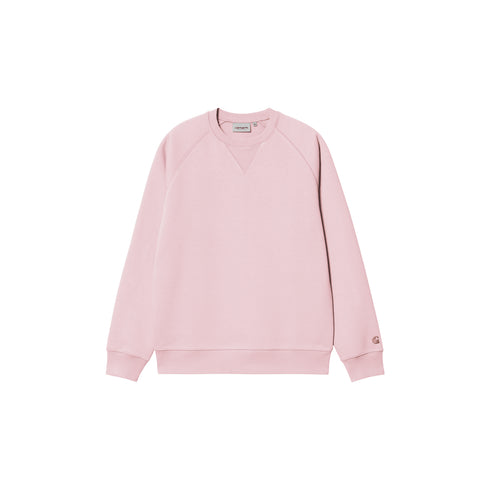 Carhartt WIP Chase Sweat Crew - Air Pink / Gold - Streetart.fr
