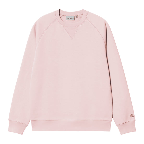 Carhartt WIP Chase Sweat Crew - Air Pink / Gold - Streetart.fr