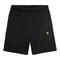 Carhartt WIP Chase Sweat Short - Black / Gold - Streetart.fr