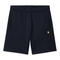 Carhartt WIP Chase Sweat Short - Dark Navy / Gold - Streetart.fr