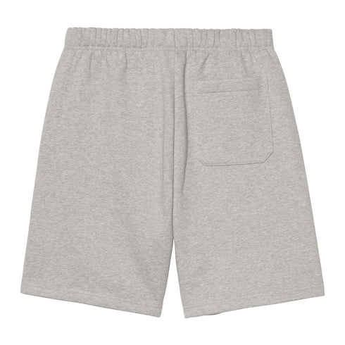 Carhartt WIP Chase Sweat Short - Grey Heather / Gold - Streetart.fr