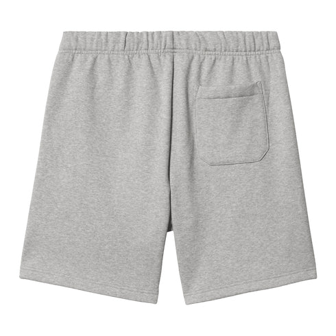 Carhartt WIP Chase Sweat Short - Grey Heather / Gold - Streetart.fr