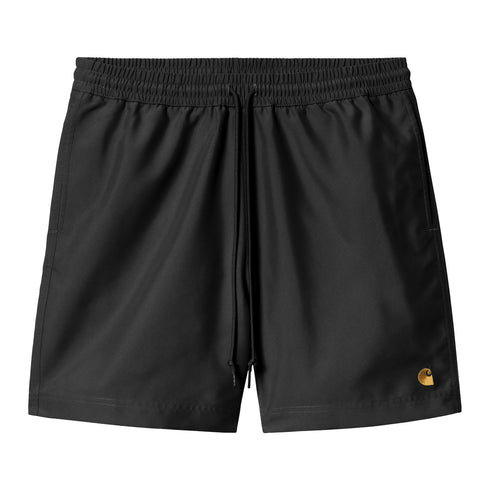 Carhartt WIP Chase Swim Trunk - Black / Gold - Streetart.fr