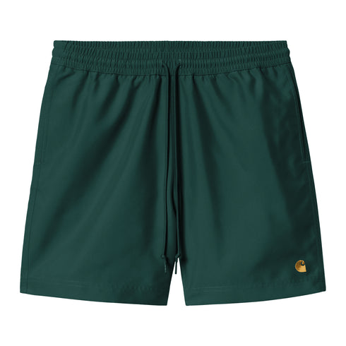 Carhartt WIP Chase Swim Trunk - Dark Fir / Gold - Streetart.fr