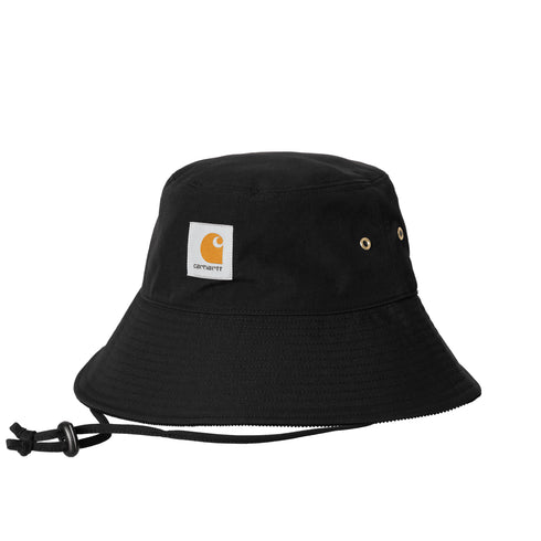 Carhartt WIP Clarton Bucket - Hat Black / Black - Streetart.fr
