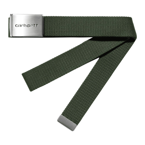 Carhartt WIP Clip Belt Chrome Opuntia - Streetart.fr