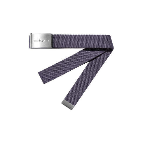 Carhartt WIP Clip Belt Chrome - Shady Purple - Streetart.fr