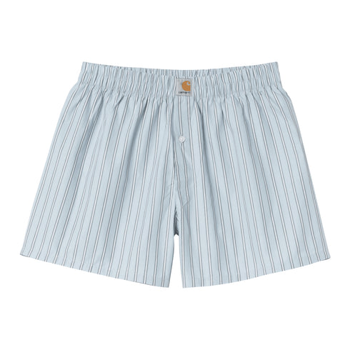 Carhartt WIP Cotton Boxer - Grimsby Stripe / Blue Fog - Streetart.fr