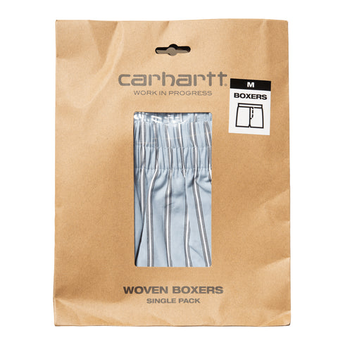 Carhartt WIP Cotton Boxer - Grimsby Stripe / Blue Fog - Streetart.fr