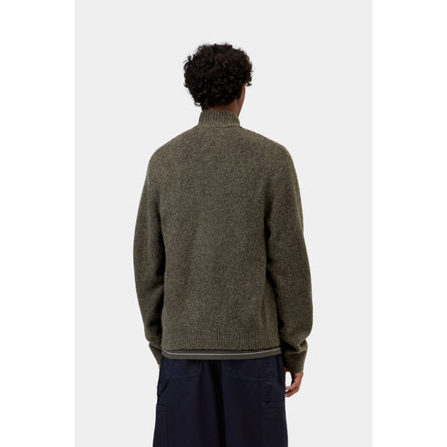 Carhartt WIP Curtis Sweater Jacket - Tangled Shungite - I037033_3ZA_XX