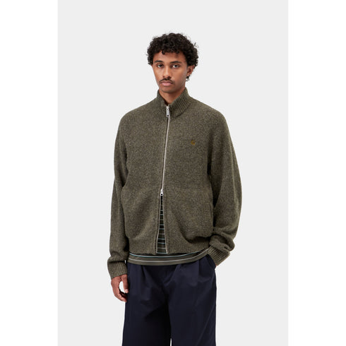 Carhartt WIP Curtis Sweater Jacket - Tangled Shungite - I037033_3ZA_XX