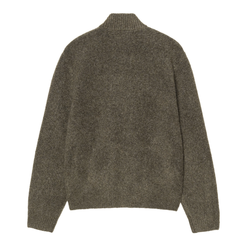 Carhartt WIP Curtis Sweater Jacket - Tangled Shungite - I037033_3ZA_XX