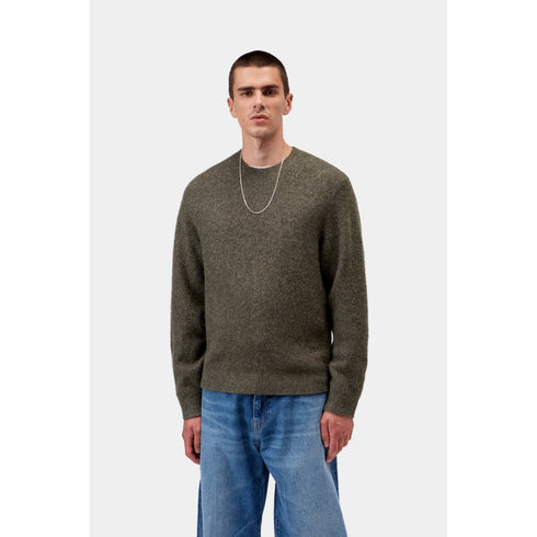 Carhartt WIP Curtis Sweater - Tangled Shungite - Streetart.fr