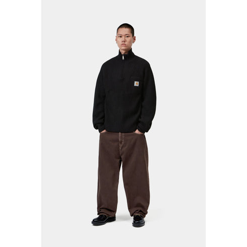 Carhartt WIP Detroit Half Zip Sweater - Black - Streetart.fr