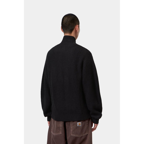 Carhartt WIP Detroit Half Zip Sweater - Black - Streetart.fr