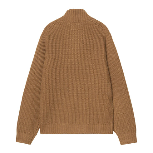Carhartt WIP Detroit Half Zip Sweater - Wip H Brown - Streetart.fr