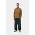 Carhartt WIP Detroit Half Zip Sweater - Wip H Brown - Streetart.fr