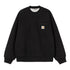 Carhartt WIP Detroit Sweat - Black Stone Washed - Streetart.fr