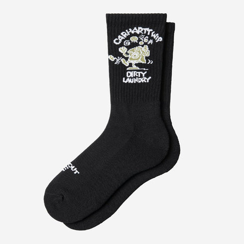 Carhartt WIP Dirty Laundry Socks - Black - Streetart.fr