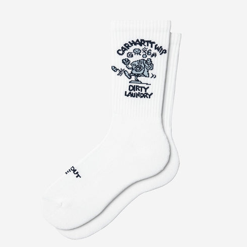 Carhartt WIP Dirty Laundry Socks - White - Streetart.fr