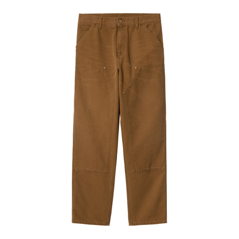 Carhartt WIP Double Knee Pant Deep H Brown Aged Canvas - Streetart.fr