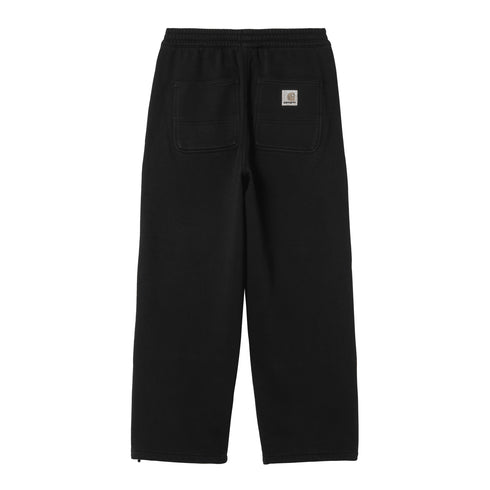 Carhartt WIP Double Knee Sweat Pant - Black Stone Washed - Streetart.fr