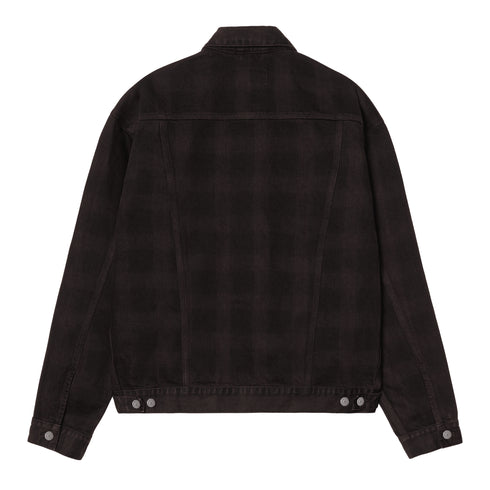 Carhartt WIP Everson Trucker Jacket - Everson Print Black / Pal - Streetart.fr