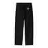 Carhartt WIP Flint Pant - Black Garment Dyed - Streetart.fr
