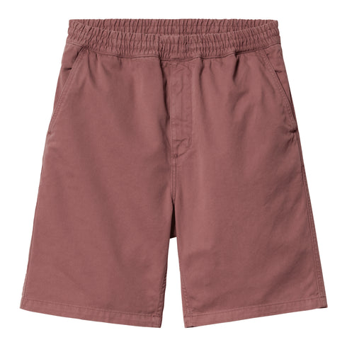 Carhartt WIP Flint Short - Dusty Pink Garment Dyed - Streetart.fr