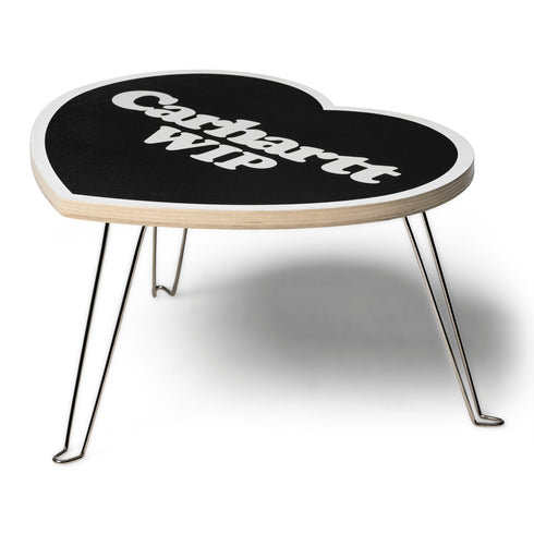 Carhartt WIP Heart Folding Table - Black / White - Streetart.fr