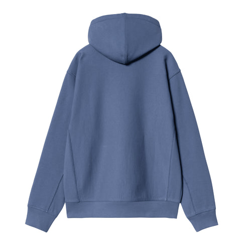 Carhartt WIP Hooded American Script - Blue Iris - Streetart.fr