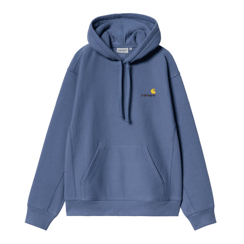 Carhartt WIP Hooded American Script - Blue Iris - Streetart.fr