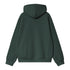 Carhartt WIP Hooded American Script Jacket Sweat - Kale Green - Streetart.fr