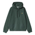 Carhartt WIP Hooded American Script Jacket Sweat - Kale Green - Streetart.fr