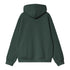 Carhartt WIP Hooded American Script Jacket Sweat - Kale Green - Streetart.fr