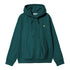 Carhartt WIP Hooded American Script Jacket Sweat - Malachite - Streetart.fr