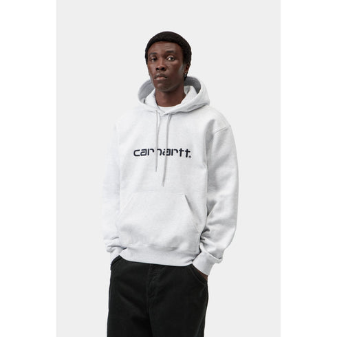 Carhartt WIP Hooded Carhartt Sweat - Ash Heather / Graphite - Streetart.fr