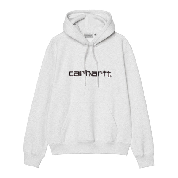 Carhartt WIP Hooded Carhartt Sweat - Ash Heather / Graphite - Streetart.fr