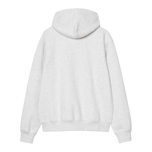 Carhartt WIP Hooded Carhartt Sweat - Ash Heather / Graphite - Streetart.fr