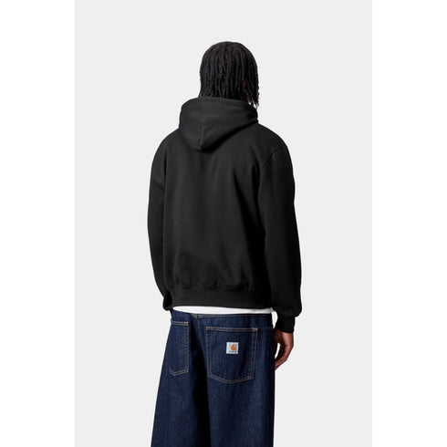 Carhartt WIP Hooded Carhartt Sweat - Black / Black - Streetart.fr