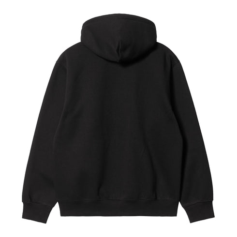 Carhartt WIP Hooded Carhartt Sweat - Black / Black - Streetart.fr
