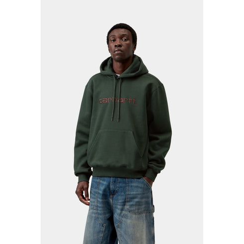 Carhartt WIP Hooded Carhartt Sweat - Dark Scarab / Palisander - Streetart.fr