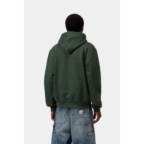Carhartt WIP Hooded Carhartt Sweat - Dark Scarab / Palisander - Streetart.fr