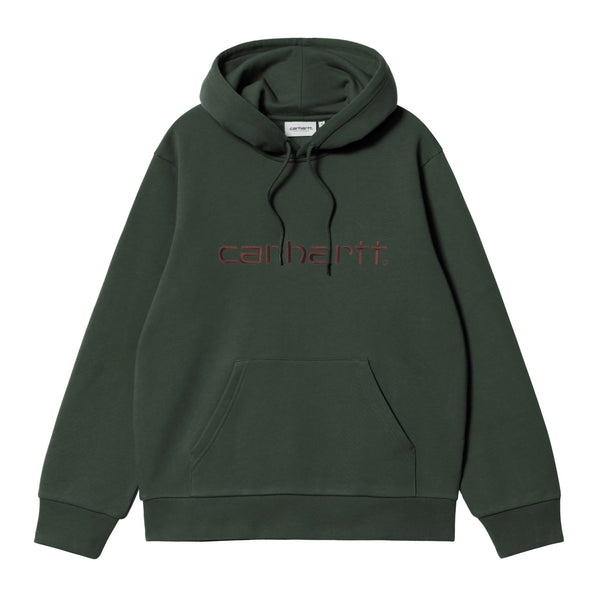 Carhartt WIP Hooded Carhartt Sweat - Dark Scarab / Palisander - Streetart.fr