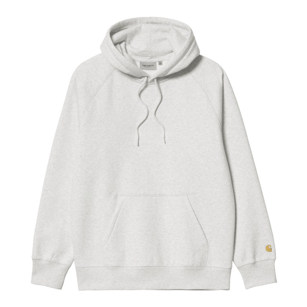 Carhartt WIP Hooded Chase - Ash Heather / Gold - Streetart.fr