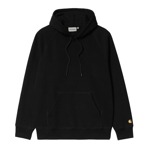 Carhartt WIP Hooded Chase - Black / Gold - Streetart.fr